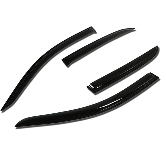 DNA Motoring WVS-052 For 2003 to 2007 Honda Accord 4 Door 4Pcs Window Deflector Rain Guard Tape-On 04 05 06