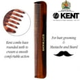 thumbnail image 4 of Kent Slim Jim Handmade All Fine Tooth Pocket Comb for Men, Hair Comb Straightener for Everyday Grooming Styling Hair, Mustache and Beard, Use Dry or with Balms, Saw Cut Hand Polished, Made in England, 4 of 5