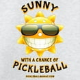 thumbnail image 3 of CafePress - Pickleball Sun With A Chance Of Pickleball Long Sl - Unisex Cotton Long Sleeve T-Shirt, 3 of 4