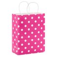 thumbnail image 4 of Hallmark Large Gift Bag (Polka Dots on Hot Pink), 4 of 7