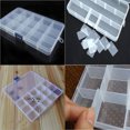 thumbnail image 6 of 15 Slots Adjustable Fishing Lure Hook Tackle Box Storage Case Organizer, 17.5x9.8x2.3 cm, White 3PCS, 6 of 7