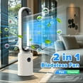 thumbnail image 6 of Advwin 38"Bladeless Tower Fan, Quiet Cooling Air Circulator with 60° Oscillation, 24 Speeds, Silver, 6 of 9
