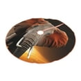 thumbnail image 2 of Bingfone Christmas Tree Skirt Mat Christmas Decoration Interior 36"-Elephant Sunset In Kenya, 2 of 8