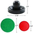 thumbnail image 2 of Air Léger Hockey Bleu Foncé et Rouge Poussoirs de Hockey - Palets de Remplacement Rouges pour Tables de Jeu, Équipements, Accessoires (Taille Standard, 4 Poussoirs et 8 Palets Rouges), 2 of 7