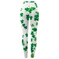 thumbnail image 4 of BOOMILK Leggings for Women St. Patrick's Day Shamrock Print Trendy High Waist Workout Leggings Slim Stretch Yoga Pants Green, 4 of 6