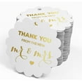 thumbnail image 4 of Inkdotpot Thank You From The New Wedding Bottle Tag Real Gold Foil Favor Hang Tags 100 Pack, 4 of 6