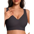 thumbnail image 2 of Cueply Women’s Plus Size Wireless Bra Seamless V-Neck Soft Support Everyday Comfort Bra, 2 of 8