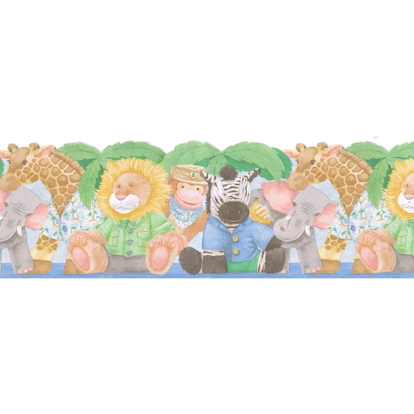 Bordure de Papier Peint pour Enfants Animal JFM2841DB