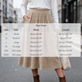 thumbnail image 6 of yillto Womens Corduroy Skirts Pleated High Waist Flowy Loose Fall Winter Long Skirt with Pockets S-XXXL, 6 of 7