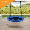 thumbnail image 3 of WYDK Tree Swing, 40 Inch Saucer Swing for Kids Outdoor, 700 lbs Weight Capacity Round Swing w/ 900D Waterproof Oxford Cloth, Adjustable Rope, Flying Swing for Backyard, Indoor & Outdoor Playground, 3 of 8