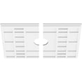 thumbnail image 2 of 22"W x 14 5/8"H x 3"ID x 7 1/2"C x 1"P Beaux Architectural Grade PVC Contemporary Ceiling Medallion, Two Piece, 2 of 11