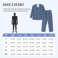 thumbnail image 4 of Naloa Cute Popcorn Men’s Pajamas Set - Long Sleeve Button Down Sleep Shirt and Pajama Bottoms Sleepwear Set-Large, 4 of 7