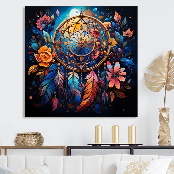 Designart "Whimsical Dreamcatchers I" Dream catcher Wall Art Prints