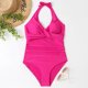 thumbnail image 1 of Bikini De Una Pieza Body de una pieza para mujer, traje de baño elástico de verano, ropa de playa (Rose Red S) Sywqhk Para Estrenar, 1 of 5