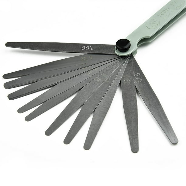 Motorcycle Spark Plug Gap Measuring Tool Valve Feeler Gauge 10cm