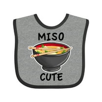 Inktastic Miso Cute with Miso Soup Boys or Girls Baby Bib