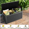 thumbnail image 3 of EasyUp 260 Gallon Resin Deck Box, Lockable Patio Outdoor Storage Box for Furniture, Garden Tools and Tools Storage, Waterproof Outside Storage Boxes, 3 of 7