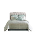 thumbnail image 2 of Teesa 9pc Queen Comforter Set, Shams, Blue and Gold Woven, 2 of 6