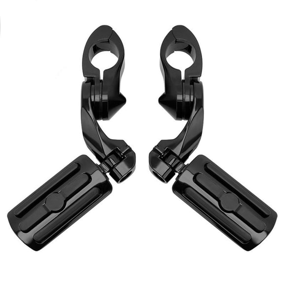 Easy Install Adjustable Highway Foot Pegs Short Angled Designs Motorcycle Highway Pegs set for 1.25" Engine Protections