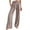 Brown, variant on Certgust Womens Pants Under $25 Wide Leg Pants Woman High Waisted Palazzo Flowy Drawstring Elastic Waist Trousers with Pockets Beach Vacation