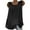 Black, variant on NGTEVOOS Womens Plus Size Cotton Linen Sleeveless Baggy T-shirt Vest Tee Tank Tops