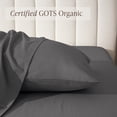 thumbnail image 3 of Bare Home Percale Weave Pillowcase Set - 100% Organic Cotton - Standard, Gray, 3 of 8