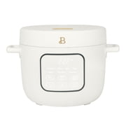 Beautiful 14-Cup Cooked, 6-Cup Uncooked Electric Rice and Grain Cooker, EverGood Ceramic Nonstick Coating, White Icing by Drew Barrymore