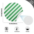 thumbnail image 2 of Ryvnso Green Stripe Round Plate Mats Dining Table Placemat Set of 4 for Holiday Decoration, 2 of 7