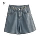 thumbnail image 1 of Pantalones cortos de jean Mujer Chica Pantalones cortos sueltos ocasionales de cintura alta de pierna ancha, M Monstrate AP001434-01, 1 of 7