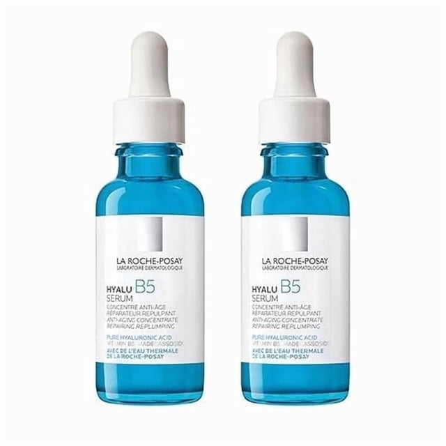2pc Suero facial de ácido hialurónico puro Hyalu B5 de La Roche-Posay, vitamina B5, ácido hialurónico y madecasósido 30ml