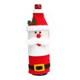 thumbnail image 1 of Bolsas de botellas de vino de Navidad, cubierta de botella de Navidad, juego de adornos de tapa de botella de vino para restaurante hecho a mano de Papá Noel Vhermosa 2034486-1, 1 of 9