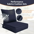 thumbnail image 6 of Kimunuk Outdoor Deep Seat Cushion Set for Patio Furniture, Waterproof & Fade Resistant, 19" L X 19" W X 4" H, Navy Blue, 6 of 6