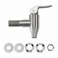 thumbnail image 2 of Stainless Steel Replacement Faucet for Beverage Dispensers - Compatible with Coffee, Juice, and Water Barrels, 2 of 5