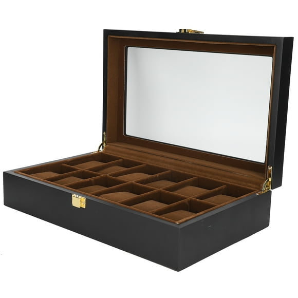 Wooden Watch Box, Watch Box, 12 Slot Watch Box For Home