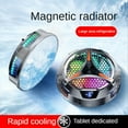 thumbnail image 3 of X42 Tablet Radiator Cooler RGB Colorful Lighting 10cm Magnetic Semiconductor Cooling Fan for, 3 of 4