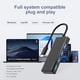 thumbnail image 5 of Hub USB C, divisor USB 3.0 de 4 puertos con transferencia de datos de 5Gbps, divisor USB C para  tipo C,  Pro, , Surface, XPS, unidad flash, HDD móvil, 5 of 8