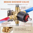 thumbnail image 4 of Wowow Shower Faucet with Valve, Bathroom Tub Shower Faucet Kit, Single Handle Rain Shower Head with Tub Spout, Oil Rubbed Bronze, 4 of 8