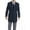 Navy, variant on Calvin Klein Men's Marble 34 Inch Overcoat, Grey, 48 Long