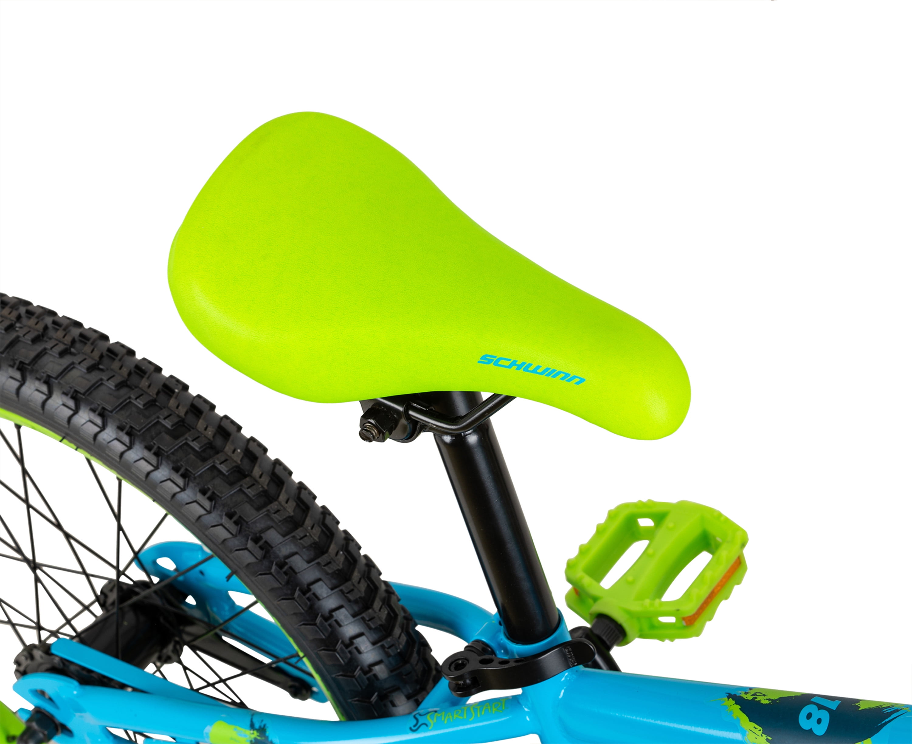 Schwinn Squirt Sidewalk Bike for Kids, 18-inch Wheels, Blue and Green