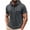 Dark Gray, variant on Men's Hooded Short Sleeve Shirts Drawstring Hood Pullover Chest Dual Pocket Hoodies Quick Dry Breathable Outdoor Casual Sports Top Gray XXL