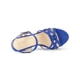 thumbnail image 4 of BLISSFUL STEP Sandales à Talons Aiguilles à Plateforme à Brides et Bride Arrière pour Femmes Bleu Foncé 9, 4 of 7