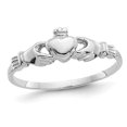 thumbnail image 1 of Childrens 14K White Gold Claddagh Ring, 1 of 5
