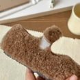 thumbnail image 4 of Toddler Girls Boys Bedroom Slippers, Non A-line House Shoes, Little Kids Comfy Indoor Slipper, Machine Washable Snug Fit,Color:Brown,Size:1.5-2 Years, 4 of 9