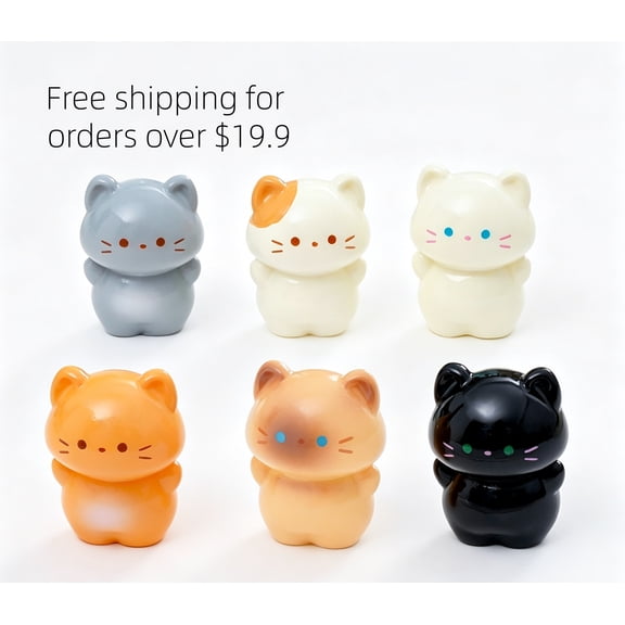 10PCS Cute Standing Cat 3D Resin Charms for DIY(10-410)