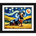 thumbnail image 2 of Stephen Chambers 18x15 Black Ornate Wood Framed With Double Matting Wall Art Titled - Dachshund 6, 2 of 6