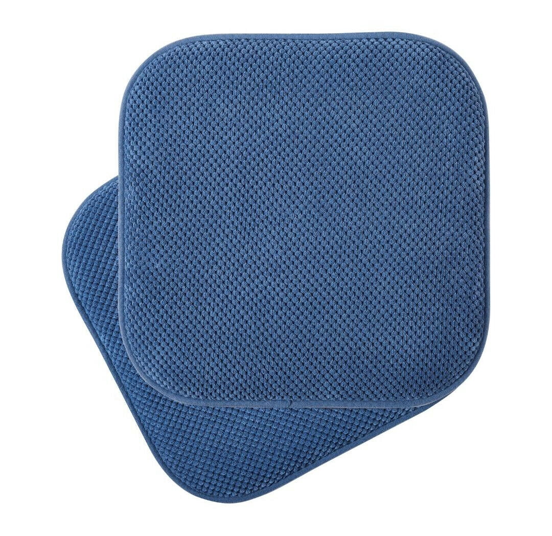Premium Memory Foam Non-Slip Ultra Soft Chenille Surface Chair Pad ...