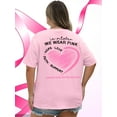 thumbnail image 7 of DEXIO Plus Size Pink Ribbon Shirts Breast Cancer Awareness Gifts Red Heart I Wear Pink Short Sleeve T Shirt Tops Tees,1X, 7 of 7