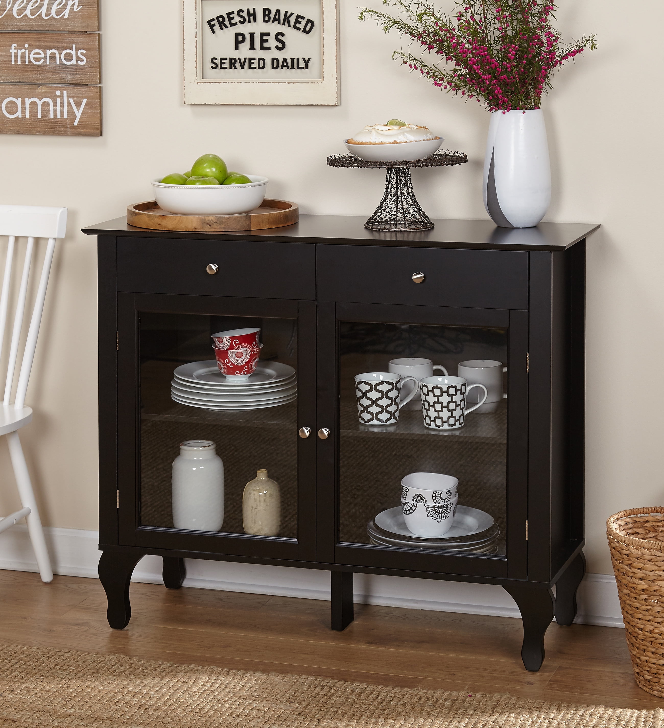 TMS Layla 2Drawer Storage Buffet, Multiple Finishes