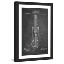 "Arc Lamp 1893 Chalk" Framed Painting Print