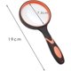thumbnail image 2 of une Loupe Orange Noire 7x, Loupe Pour Enfants Loupe De Lecture Portative Lentille Grossissante De 75 Mm Avec Poigne En Caoutchouc Souple Antidrap, 2 of 5